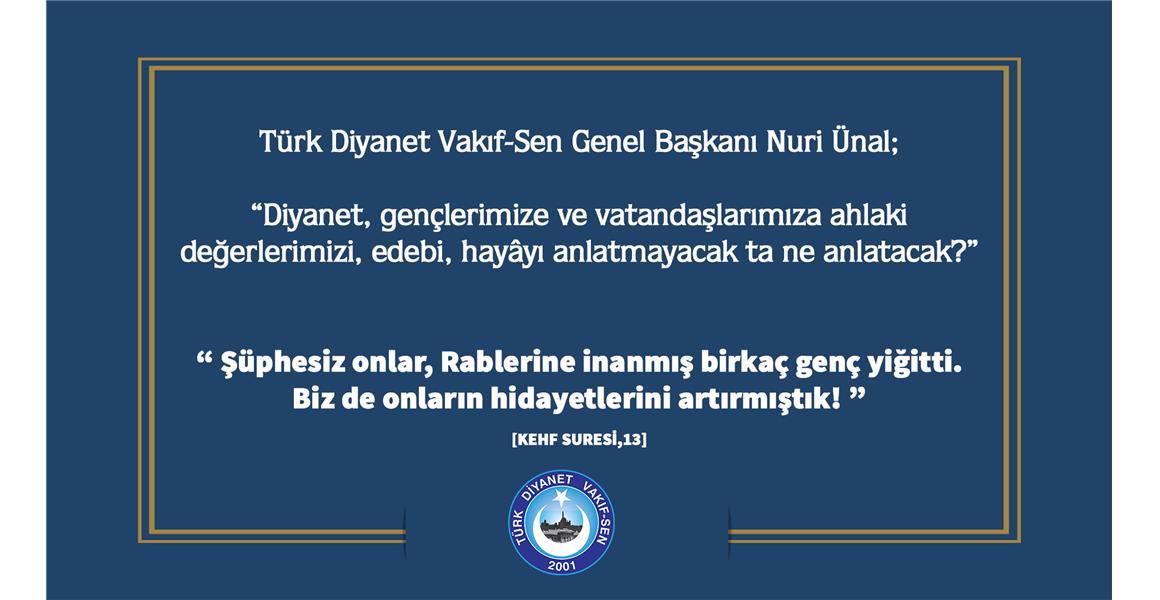 KAMUOYUNA SAYGIYLA DUYURULUR.